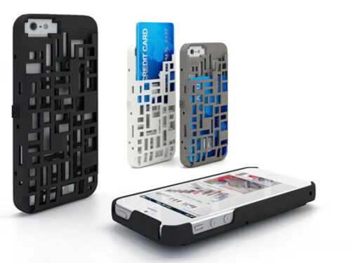 Freshfiber Θήκη Mondriaan με Υποδοχή Καρτών για iPhone 4/4S - Λευκό