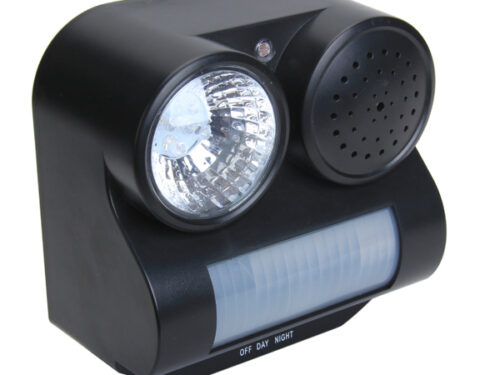 Ηχητική Συσκευή με Φως που Απωθεί Ζώα και Πτηνά