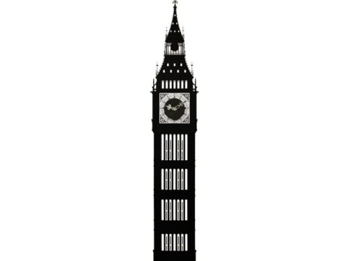 Αυτοκόλλητο Ρολόι Τοίχου Big Ben