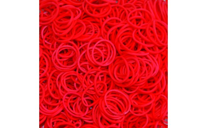 Κόκκινα Λαστιχάκια για τον Αργαλειό Rainbow Loom