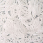 Λευκά Glitter Λαστιχάκια για τον Αργαλειό Rainbow Loom