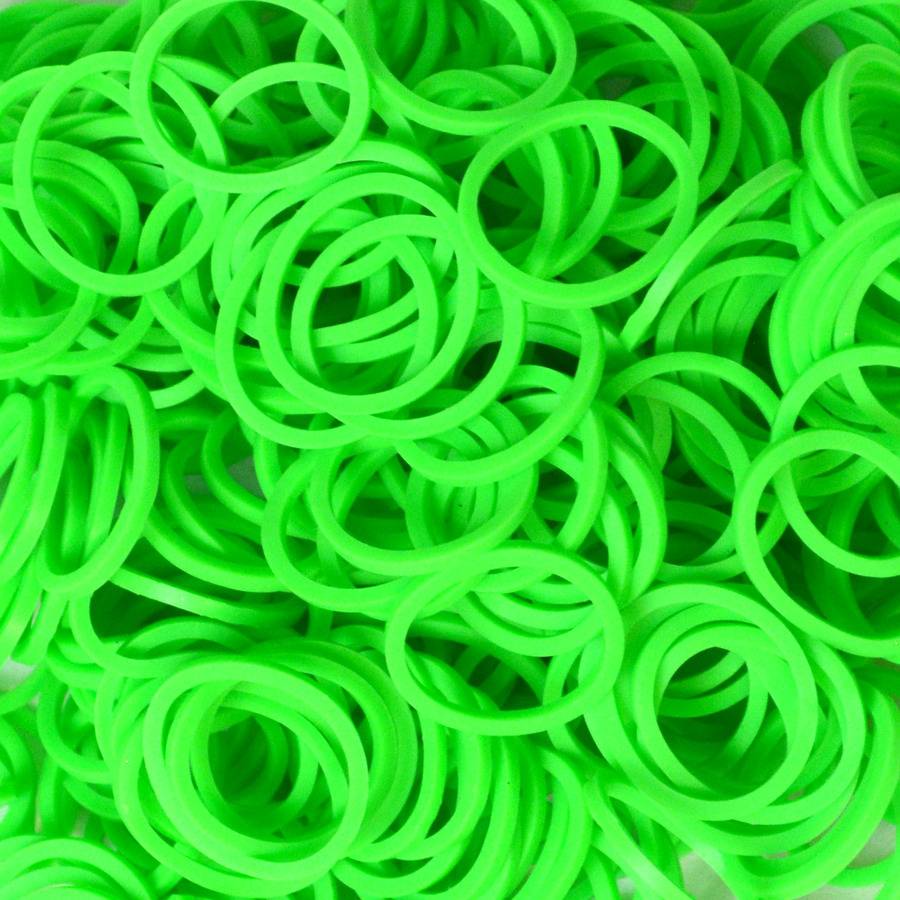 Πράσινα Neon Λαστιχάκια για τον Αργαλειό Rainbow Loom Πράσινα Neon Λαστιχάκια για τον Αργαλειό Rainbow Loom