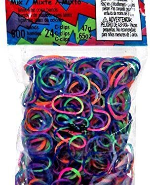 Πολύχρωμα Σκούρα Λαστιχάκια για τον Αργαλειό Rainbow Loom