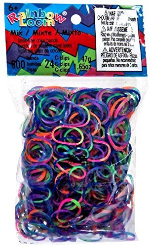 Πολύχρωμα Σκούρα Λαστιχάκια για τον Αργαλειό Rainbow Loom