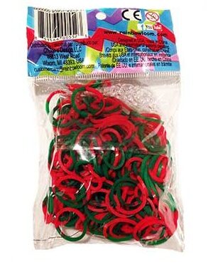 Χριστουγεννιάτικα Λαστιχάκια για τον Αργαλειό Rainbow Loom