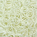 Μεταλλικά Λευκά Λαστιχάκια για τον Αργαλειό Rainbow Loom