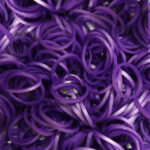 Μεταλλικά Μωβ Λαστιχάκια για τον Αργαλειό Rainbow Loom