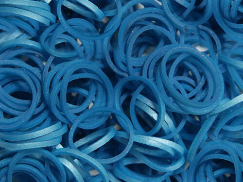 Μεταλλικά Μπλε Λαστιχάκια για τον Αργαλειό Rainbow Loom