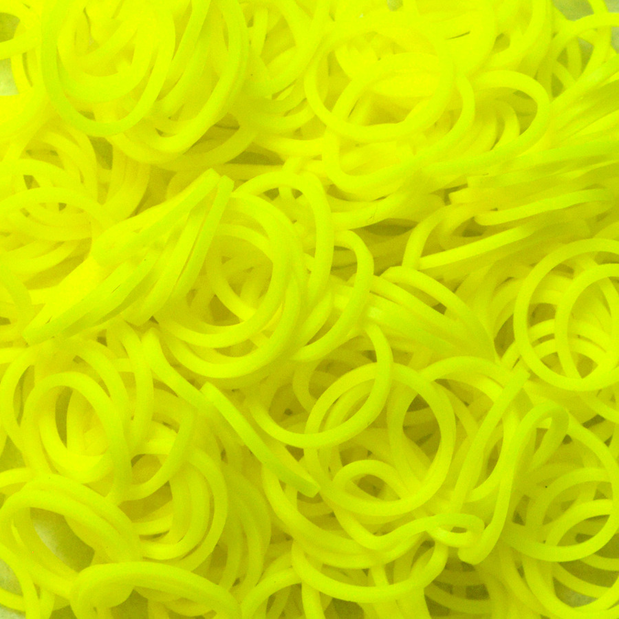 Κίτρινα Neon Λαστιχάκια Σιλικόνης για τον Αργαλειό Rainbow Loom Κίτρινα Neon Λαστιχάκια Σιλικόνης για τον Αργαλειό Rainbow Loom