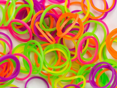 Neon Χρωματιστά Λαστιχάκια για τον Αργαλειό Rainbow Loom