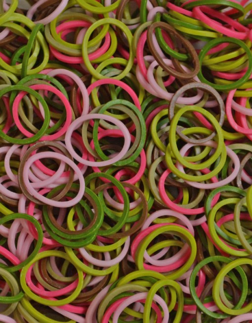 Καμουφλάζ ροζ λαστιχάκια για τον αργαλειό Rainbow Loom