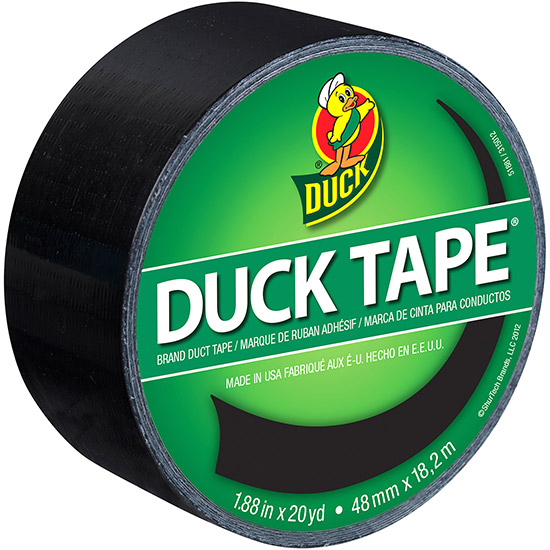 Duck Tape Big Rolls Black Night