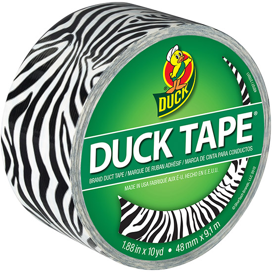 Duck Tape Big Rolls Stylish Zebra