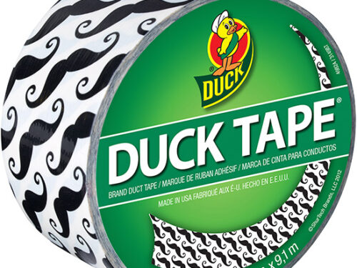 Duck Tape Big Rolls Print Mustache