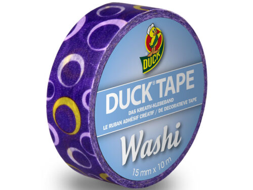 Duck Tape Washi Purple Circle