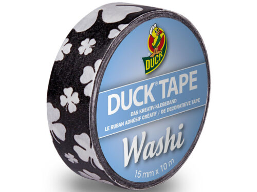 DuckTape Washi Black Cloverleaf