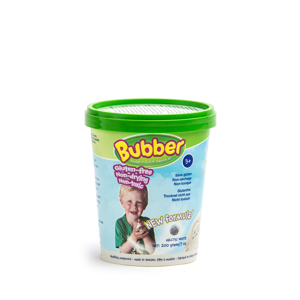 Κουβαδάκι Bubber Bucket 200 γραμμαρίων Λευκό