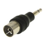 Untitled document Overview : 1) 3.5mm Mono Plug (male) to 9.5mm TV Jack (female) 2) Weight: 5g