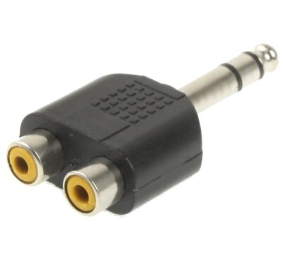 <?xml version="1.0" encoding="utf-8"?> <!DOCTYPE html PUBLIC "-//W3C//DTD XHTML 1.0 Transitional//EN" "http://www.w3.org/TR/xhtml1/DTD/xhtml1-transitional.dtd"> <html  lang="en" xml_lang="en"> <head> 	<title>Untitled document</title> 	<meta http-equiv="Content-Type" content="text/html; charset=utf-8" /> </head> <body> <h3>Overview :<br /></h3>  		 	<strong>1)</strong> <strong>6.35mm Stereo Male</strong> (Mini or earphone Plug)<strong> to 2 RCA Female  <br /></strong><br /><strong>2) High Quality </strong>for <strong>audio clarity  </strong><br /><br /><strong>3)</strong> Suitable for <strong>audio application</strong>