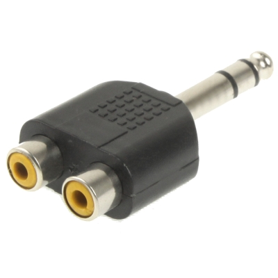 Untitled document Overview : 1) 6.35mm Stereo Male (Mini or earphone Plug) to 2 RCA Female 2) High Quality for audio clarity 3) Suitable for audio application