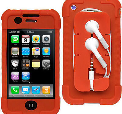 iPHONE 3G case με ειδικές εσοχές για hands free