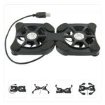 Untitled document Fan speed: 2100 RPMNoise: 22dBCan be used for 7 inch - 17 inchWeight: 208gFan: 70x70x10 (mm)Connector: USBColor Black