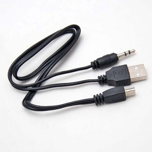 Untitled document Cable USB - 3.5 audio &nbsp;USB mini - 18213General characteristicsType 1 connector USBType 2 connector 3