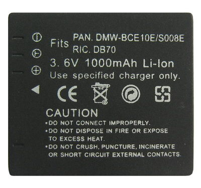 <?xml version="1.0" encoding="utf-8"?> <!DOCTYPE html PUBLIC "-//W3C//DTD XHTML 1.0 Transitional//EN" "http://www.w3.org/TR/xhtml1/DTD/xhtml1-transitional.dtd"> <html lang="en" xml_lang="en"> <head> <title>Untitled document</title> <meta http-equiv="Content-Type" content="text/html; charset=utf-8" /> </head> <body> <h3>Overview :<br /></h3> <strong>1)</strong> Cell Type: <strong>DMW BCE10E/S008E/S26 </strong><br /><strong><br />2)</strong> Condition: <strong>Brand New <br /></strong><br /><strong>3)</strong> Capacity: <strong>1000mAh </strong><br /><br /><strong>4)</strong> Voltage: <strong>3.6V </strong><br /><br /><strong>5)</strong> Weight:<strong> 18g </strong> </body> </html>