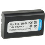 Untitled document Overview : 1) Cell Type: EN-EL1 2) Capacity: 900mAh 3) Output Voltage: 7.4V 4) Compatible camera model: Nikon Coolpix 775