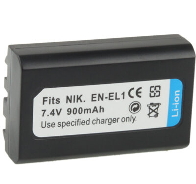 <?xml version="1.0" encoding="utf-8"?> <!DOCTYPE html PUBLIC "-//W3C//DTD XHTML 1.0 Transitional//EN" "http://www.w3.org/TR/xhtml1/DTD/xhtml1-transitional.dtd"> <html lang="en" xml_lang="en"> <head> <title>Untitled document</title> <meta http-equiv="Content-Type" content="text/html; charset=utf-8" /> </head> <body> <h3>Overview :<br /></h3> <strong>1) </strong>Cell Type: <strong>EN-EL1 </strong><br /><br /><strong>2)</strong> Capacity:<strong> 900mAh <br /><br />3)</strong> Output Voltage:<strong> 7.4V <br /></strong><br /><strong>4) </strong>Compatible camera model:<strong> Nikon Coolpix 775