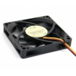 Untitled document Fan 70mm 3P - 63028Dimensions: 70 (L) x70 (W) x15 (H) MM&nbsp;Bearing Type: Ball&nbsp;Rated voltage: 12VDC&nbsp;Current Rating: 0.03&nbsp;Speed: 3