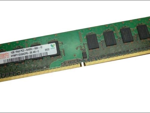 <?xml version="1.0" encoding="utf-8"?> <!DOCTYPE html PUBLIC "-//W3C//DTD XHTML 1.0 Transitional//EN" "http://www.w3.org/TR/xhtml1/DTD/xhtml1-transitional.dtd"> <html lang="en" xml_lang="en"> <head> <title>Untitled document</title> <meta http-equiv="Content-Type" content="text/html; charset=utf-8" /> </head> <body><p>Hynix 1GB PC2-6400 DDR2-800MHz [HYMP112U64CP8-S6 AB]</p><p>Manufacturer<span class="Apple-tab-span" style="white-space: pre"> </span>Hynix</p><p>Manufacturer Part #<span class="Apple-tab-span" style="white-space: pre"> </span></p><p>HYMP112U64CP8-S6 AB</p><p>Memory Type<span class="Apple-tab-span" style="white-space: pre"> </span>DDR2 SDRAM</p><p>Capacity<span class="Apple-tab-span" style="white-space: pre"> </span>1GB</p><p>Pins<span class="Apple-tab-span" style="white-space: pre"> </span>240 Pin</p><p>Bus Type<span class="Apple-tab-span" style="white-space: pre"> </span>PC-6400</p><p>Error Correction<span class="Apple-tab-span" style="white-space: pre"> </span>Non-ECC</p><p>Cycle Time<span class="Apple-tab-span" style="white-space: pre"> </span>5ns</p><p>Cas<span class="Apple-tab-span" style="white-space: pre"> </span>CL6</p><p>Data Transfer Rate<span class="Apple-tab-span" style="white-space: pre"> </span>800Mhz</p><p>Memory Clock<span class="Apple-tab-span" style="white-space: pre"> </span>200Mhz</p><p>Voltage<span class="Apple-tab-span" style="white-space: pre"> </span>1.8&nbsp;</p> </body> </html>