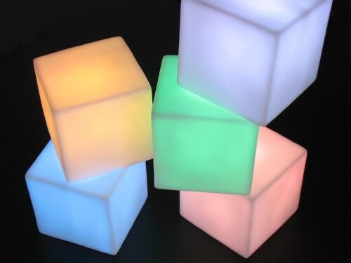 Untitled document Specifications : Led Cube With 7 Colors LED Lights!This LED Cube is very beautiful for your desk