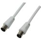 Untitled document Product description : LogiLink antenna cable - male to female - 2.5 m - (CA1061) Specifications : Impedance: 75 Ohm Diameter: 9.5 mm Connection 1: Coaxial Male Connection 2: Coaxial Female Color: White Length: 2.5 m