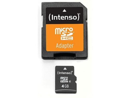 <?xml version="1.0" encoding="utf-8"?> <!DOCTYPE html PUBLIC "-//W3C//DTD XHTML 1.0 Transitional//EN" "http://www.w3.org/TR/xhtml1/DTD/xhtml1-transitional.dtd"> <html lang="en" xml_lang="en"> <head> <title>Untitled document</title> <meta http-equiv="Content-Type" content="text/html; charset=utf-8" /> </head> <body> <div id="description"> <h3>Product description :<br /></h3> <p id="description_text"><strong>MicroSDHC 4GB Intenso</strong> +Adapter <strong>CL4 BULK </strong>(only card+adapter)</p> </div> <h3>Specifications :<br /></h3> <strong>1)</strong> Dimensions:<strong> 15mm x 11mm x 1mm</strong><br /> <strong>2)</strong> Weight:<strong> 1.41 grams</strong><br /> <strong>3) </strong>Connector: <strong>8 Pin</strong><br /> <strong>4)</strong> Voltage range:<strong> 2.7 V ~ 3.6 V</strong><br /> <strong>5) </strong>Operating temperature: <strong>0 ° C - 60 ° C</strong> </body> </html>