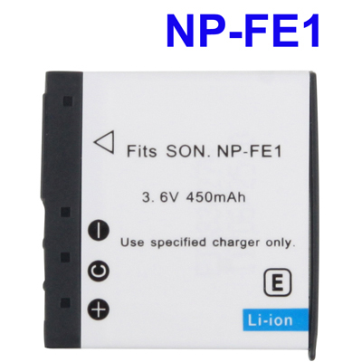 Untitled document Overview : 1) Cell Type: NP-FE1 2) Condition: Brand New 3) Capacity: 450mAh 4) Voltage: 3.6V 5) Weight: 19g Compatible with the following:Sony:&nbsp;&nbsp; DSC-T7