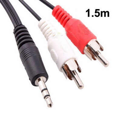 Untitled document Overview :&nbsp;1) Male 3.5mm stereo Jack to two male RCA plugs. &nbsp;2) Gold plated connections for better sound quality and less loss. &nbsp;3) Stereo to RCA Male Audio Cable