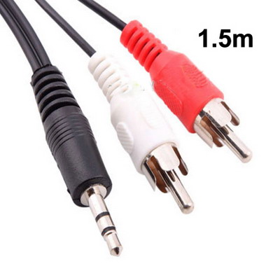 Untitled document Overview :&nbsp;1) Male 3.5mm stereo Jack to two male RCA plugs. &nbsp;2) Gold plated connections for better sound quality and less loss. &nbsp;3) Stereo to RCA Male Audio Cable