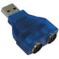 Untitled document USB to 2 x PS/2 Blue for mouse and keyboard