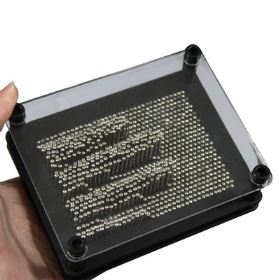 <?xml version="1.0" encoding="utf-8"?> <!DOCTYPE html PUBLIC "-//W3C//DTD XHTML 1.0 Transitional//EN" "http://www.w3.org/TR/xhtml1/DTD/xhtml1-transitional.dtd"> <html lang="en" xml_lang="en"> <head> <title>Untitled document</title> <meta http-equiv="Content-Type" content="text/html; charset=utf-8" /> </head> <body> <h3>Overview</h3> <div style="margin-bottom: 12px"> 1) Pin point impression 3D image toy. <br /><br />2) Gently place your hand or another object on the back and flip image captor over and see a 3D relief appear. <br /><br />3) Design free form art by setting image Captor on the side and pushing pins forward to create your own shapes. <br /><br />4) Create beautiful sculptures in seconds. <br /><br />5) Toy for child above 3 years old. <br /><br />6) Material: Plastic and Metal <br /><br />7) Size: 12.7 x 10.1 x 5.1m(L*W*D) <br /><br />8) Weight: 379g </div> <div> <strong>Colors Available: </strong>Black </div> <div> <strong>Type of Packing: </strong>Color Box </div> </body> </html>