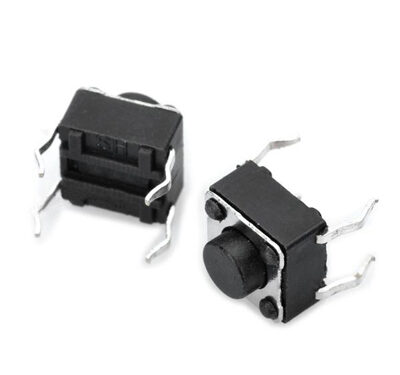 <?xml version="1.0" encoding="utf-8"?> <!DOCTYPE html PUBLIC "-//W3C//DTD XHTML 1.0 Transitional//EN" "http://www.w3.org/TR/xhtml1/DTD/xhtml1-transitional.dtd"> <html lang="en" xml_lang="en"> <head> <title>Untitled document</title> <meta http-equiv="Content-Type" content="text/html; charset=utf-8" /> </head> <body> <p>Tact Switch 6 x 6 x 5mm DC 12V 50mA [PA66]</p><p>Description</p><p>1) Color: Black&nbsp;</p><p>2) Material: PA66&nbsp;</p><p>3) Current: 50mA&nbsp;</p><p>4) Voltage: DC 12V&nbsp;</p><p>5) Dimensions: 6 x 6 x 5mm&nbsp;</p><p>6) Great for DIY&nbsp;</p><p>&nbsp;</p> </body> </html>