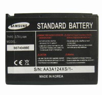 Untitled document Battery for Samsung F480