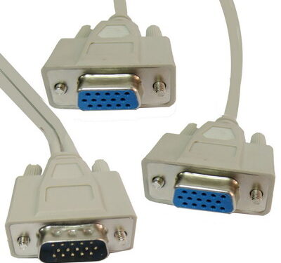 <?xml version="1.0" encoding="utf-8"?> <!DOCTYPE html PUBLIC "-//W3C//DTD XHTML 1.0 Transitional//EN" "http://www.w3.org/TR/xhtml1/DTD/xhtml1-transitional.dtd"> <html  lang="en" xml_lang="en"> <head> 	<title>Untitled document</title> 	<meta http-equiv="Content-Type" content="text/html; charset=utf-8" /> </head> <body><p>&Kappa;&alpha;&lambda;ώ&delta;&iota;&omicron; VGA SVGA HDB15 Male to 2 Female Splitter </p><p>&nbsp;</p><h3>Overview</h3>  		 	1) VGA cable with HDB15 Male to 2 HDB15 female connector  <br /><br />2) Fully shielded VGA/SVGA extension cable  <br /><br />3) Used as VGA splitter