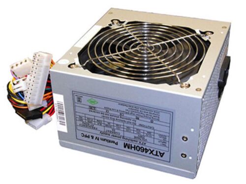 Untitled document Product description :Super Silent ATX Power Supply 460 WattSpecifications :Audible noise: 18 dBPerformance in Wat : 460 WattsSize of the power supply fan: 120 mmColor: SilverConnectors: 1 x 20/24 Pin ATX Power 3 x Sata Power 2 x 4-pin Molex 1 x 4-pin Floppy Disk 1 X 4-Pin 12V