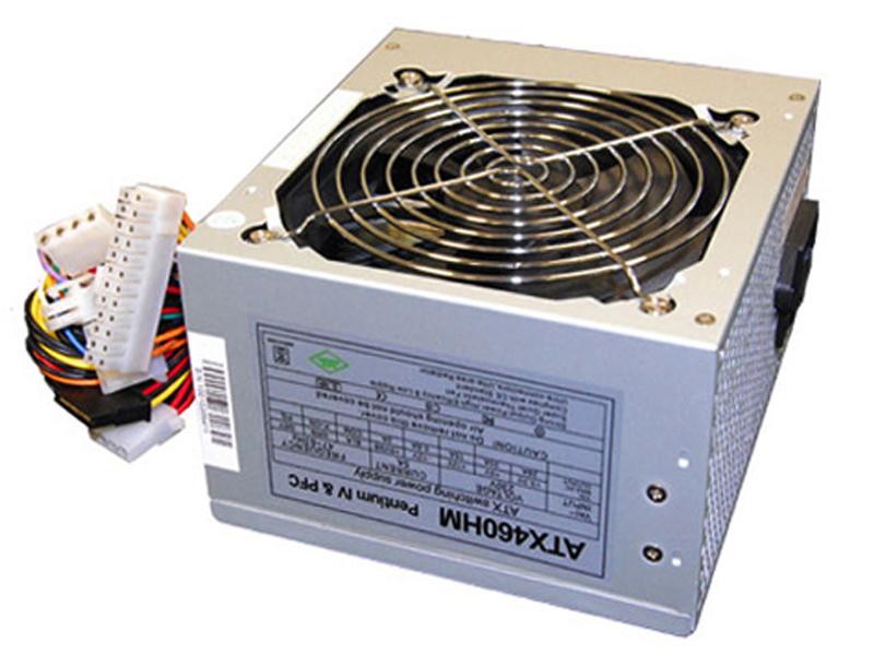 Untitled document Product description :Super Silent ATX Power Supply 460 WattSpecifications :Audible noise:&nbsp; 18 dBPerformance in Wat : 460 WattsSize of the power supply fan: 120 mmColor: SilverConnectors: 1 x 20/24 Pin ATX Power 3 x Sata Power 2 x 4-pin Molex 1 x 4-pin Floppy Disk 1 X 4-Pin 12V