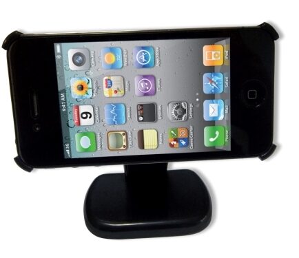 <?xml version="1.0" encoding="utf-8"?> <!DOCTYPE html PUBLIC "-//W3C//DTD XHTML 1.0 Transitional//EN" "http://www.w3.org/TR/xhtml1/DTD/xhtml1-transitional.dtd"> <html lang="en" xml_lang="en"> <head> <title>Untitled document</title> <meta http-equiv="Content-Type" content="text/html; charset=utf-8" /> </head> <body><p><font color="#ff6600"><strong>Product Highlights:</strong></font><br /> </p><table border="0" cellspacing="0" cellpadding="0" width="100%"><tbody><tr><td class="main" colspan="3"><li>iPhone 4 table holder with stand </li><li>Just place it on the table top </li><li>Very easy to use </li><li>Shelf rotates by 90° </li><li>The holder can be placed horizontally or vertically on the stand<br /><br /><font color="#ff6600"><strong>Package Contents:</strong></font></li><li>iPhone 4 Table Holder </li><li>Stand </li></td></tr></tbody></table> </body> </html>