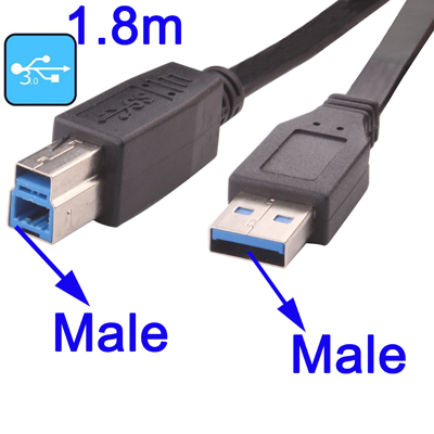 Untitled document Overview : 1) USB 3.0 A Male to B Male Cable 2) Approx length 1.8M 3) Compatible with USB Rev3.0/2.0/1.1 4) Leverages USB 3.0 SuperSpeed technology to increase transfer rates up to 5Gbps