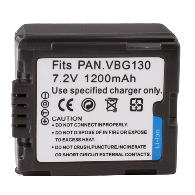 Untitled document Overview : 1) Cell Type: VBG130 2) Capacity: 1200mAh 3) Output Voltage: 7.2V 4) Compatible camera model: Panasonic AG-HMC150