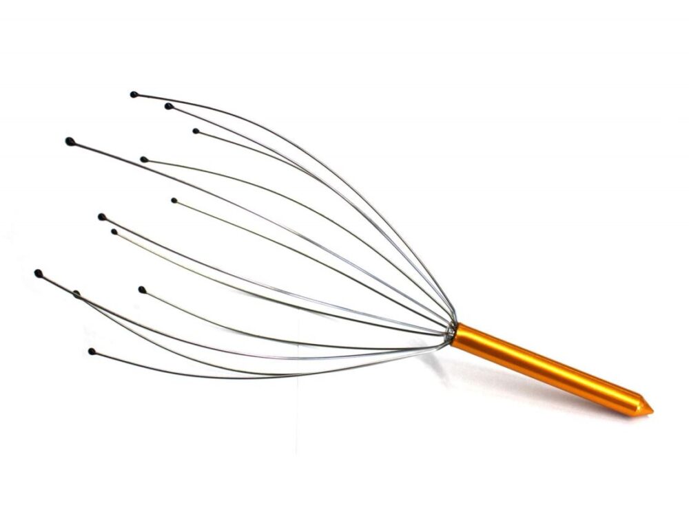 Untitled document HeadmassagerProduct descriptionThis Head massager will be enough to send you into a chilled out state of bliss. Specifically designed to stimulate your nerve endings and massage acupressure points on your scalp