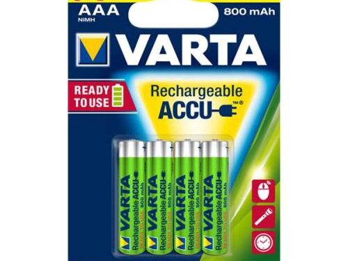 Μπαταρίες Επαναφορτιζόμενες Varta AAA 800mAh NiMH 1.2V Ready2Use (3+1 τεμ.)